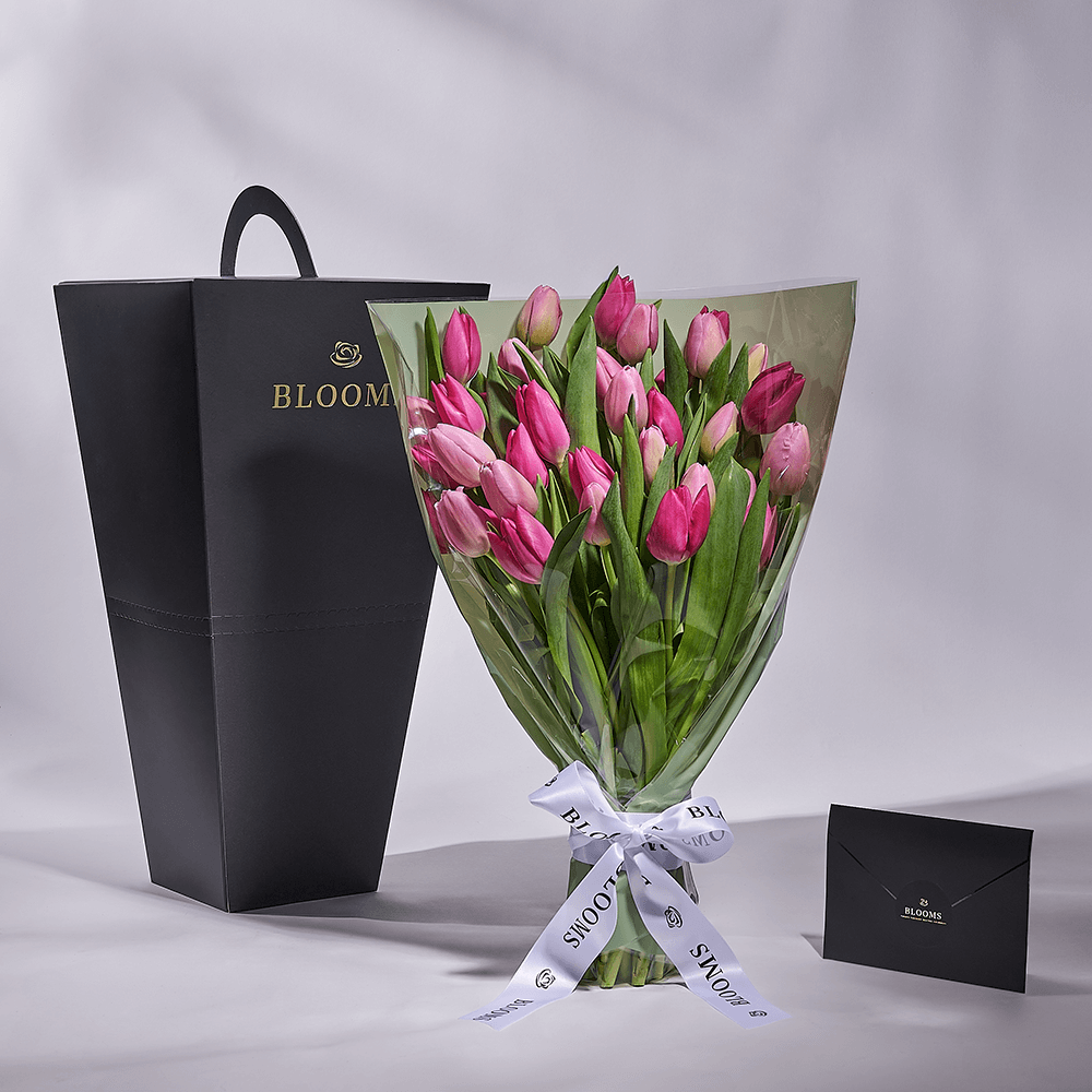Mother’s Day Assorted Tulip Bouquet & Box, tulip gift, tulip, flower gift, flower, seasonal flower gift, seasonal flower, mothers day gift, mothers day, Toronto delivery