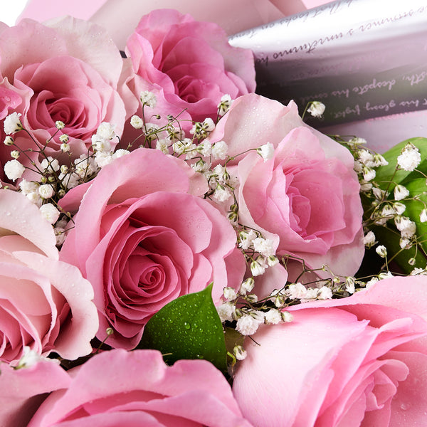 Simply Perfect Pink Rose Bouquet & Box Rose Gifts Toronto delivery
