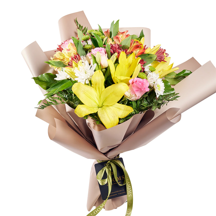Country Cottage Mixed Peruvian Lily Bouquet - Flower Gift - Same Day Toronto Delivery