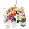 Mixed Flower, Champagne and Candle - Same Day Toronto Delivery 
