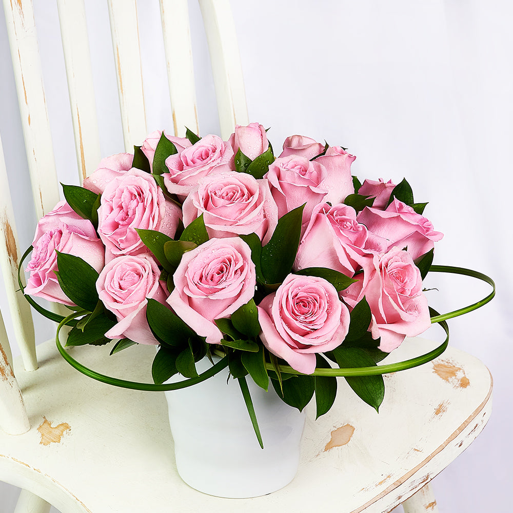 Blushing Rose Arrangement – Rose Gifts – Toronto delivery