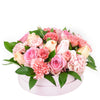 Graceful Pink Mixed Hat Box - Pink Floral Mix Gift Box - Same Day Toronto Delivery