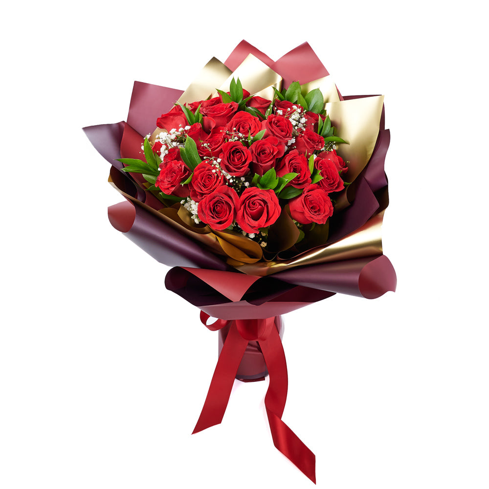 Valentine's Day 24 Red Roses Bouquet, roses, Valentine's day gifts, Toronto Same Day Flower Delivery