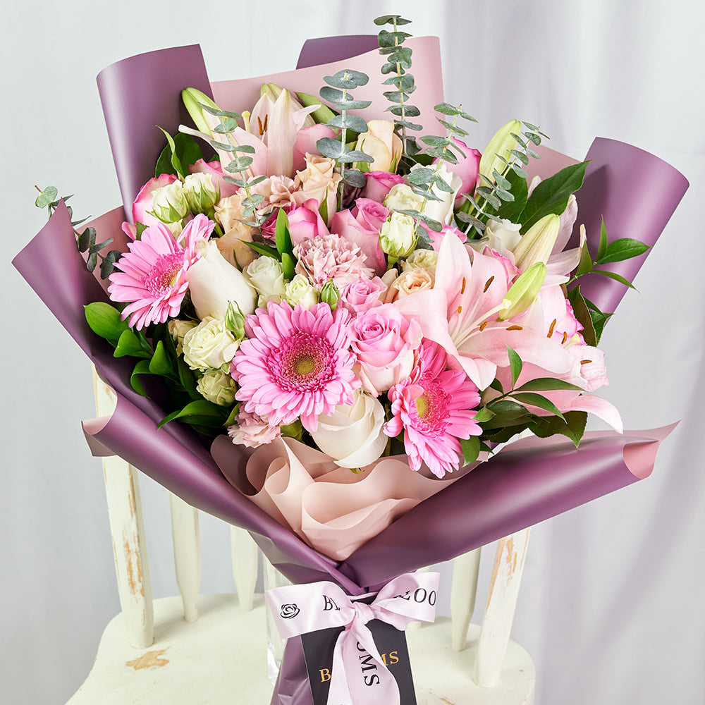Pastel Pink Variety Bouquet - Floral Gifts - Same Day Toronto Delivery