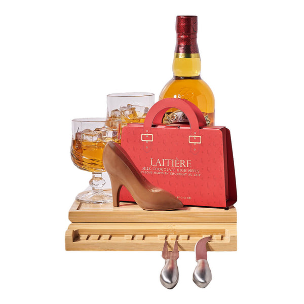 Spirits & Chocolate Heel Set Liquor Gifts Toronto delivery