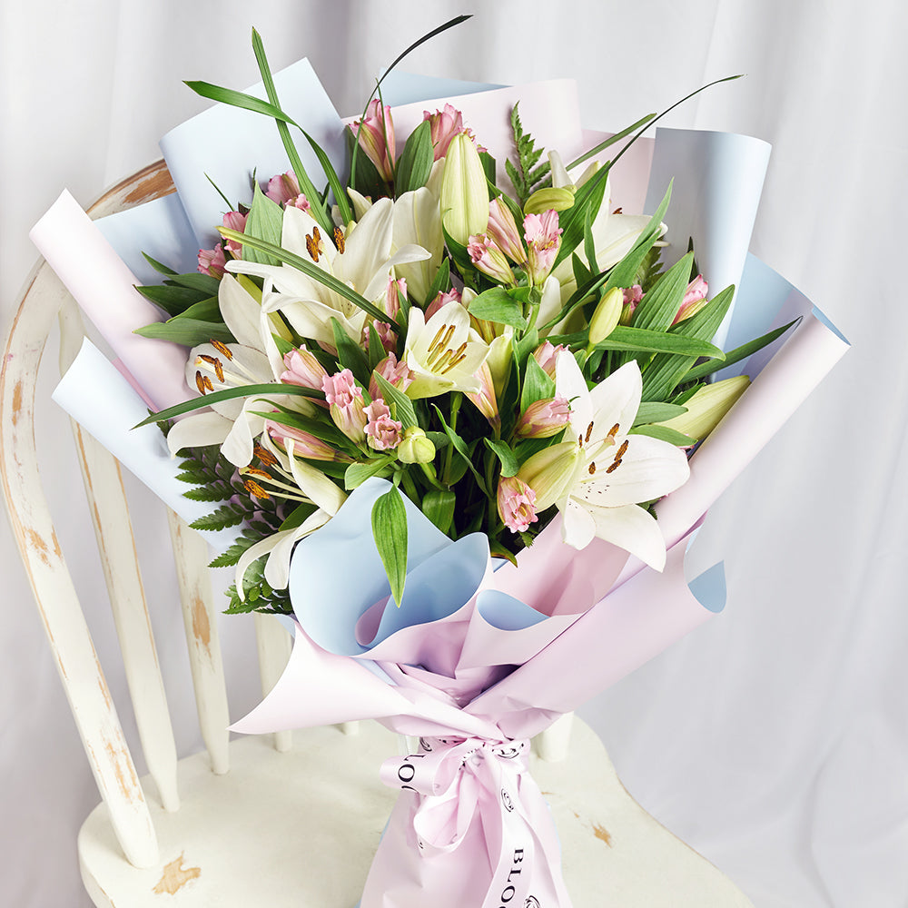 Summer Splash Lily Bouquet - Flower Gift Delivery - Same Day Toronto Delivery