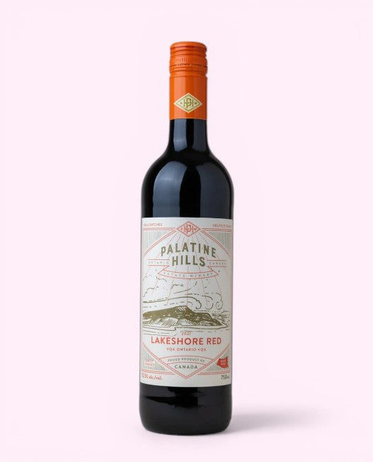 Palatine Hills Lakeshore Red 750ml bottle included with wine gift