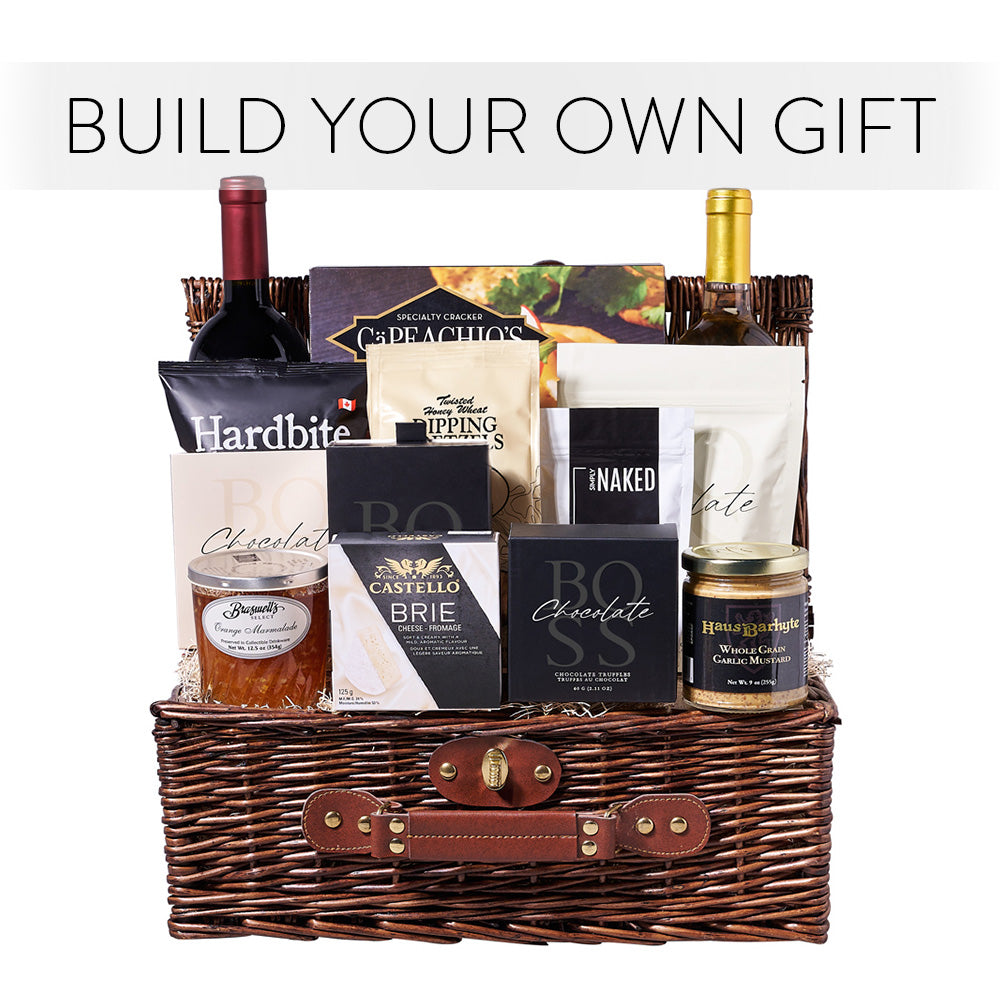 Build Your Own Gift, custom gift basket, custom gift, custom basket, gourmet gift, gourmet, custom