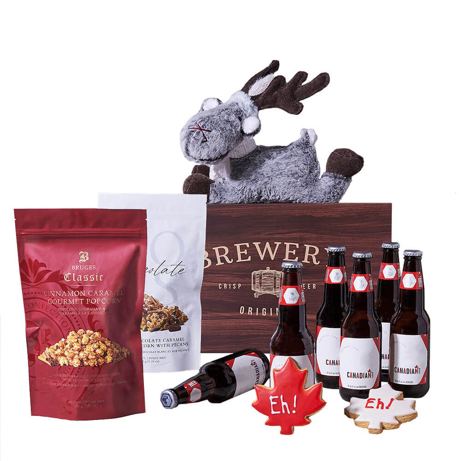 Canada Day Brews & Snacks Gift, canada day gift, canada day, gourmet gift, gourmet, beer gift, beer