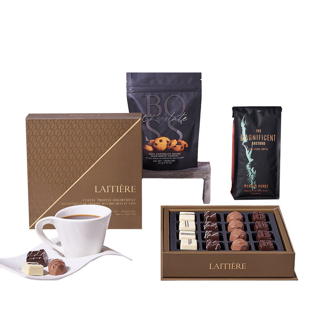 Chocolate After Coffee Gift Set, coffee gift baskets, coffee gift, coffee, gourmet gift, gourmet, chocolate gift, chocolate