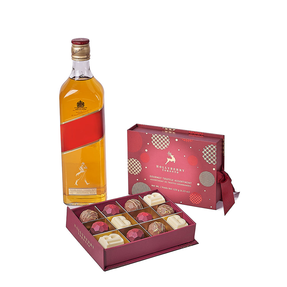 Christmas Liquor &amp; Chocolate Gift, christmas gift, christmas, liquor gift, liquor, Toronto delivery