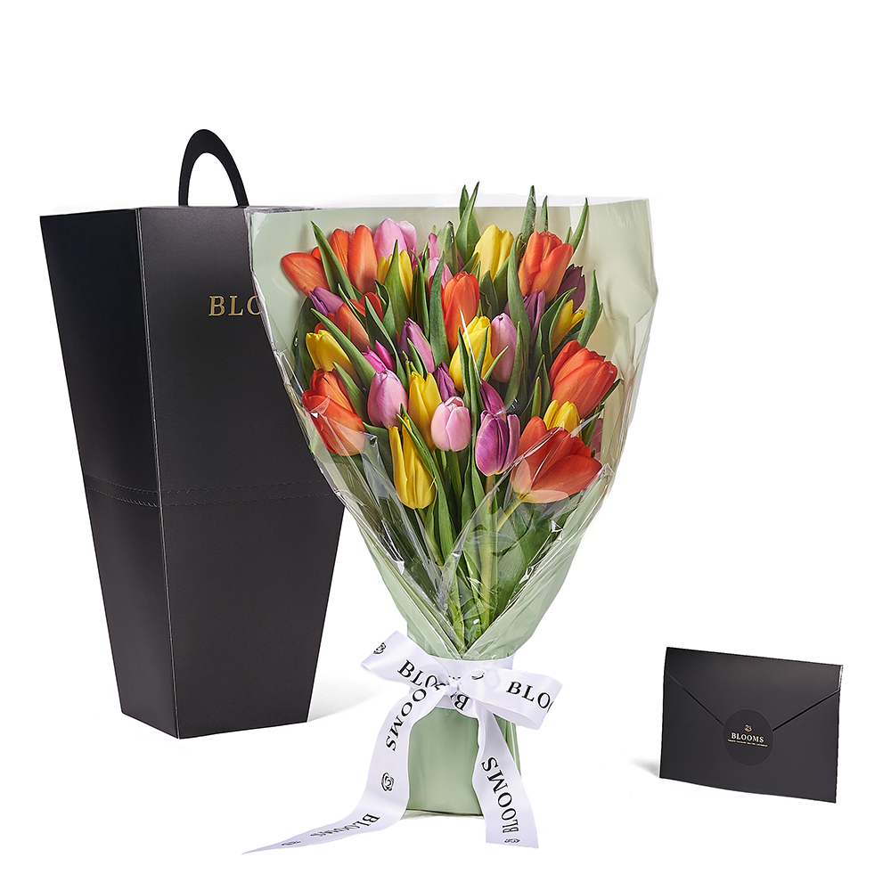 Encapsulated Elegance Tulip Bouquet, tulip gift, tulip, flower gift, flower, seasonal flower gift, seasonal flower, Toronto delivery