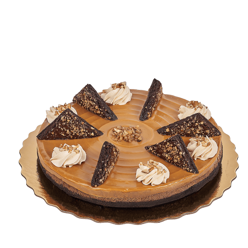 Large Caramel Pecan Fudge Cheesecake