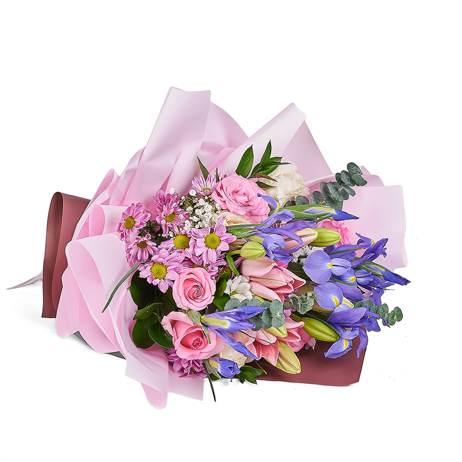 Lavender Whispers Iris Bouquet