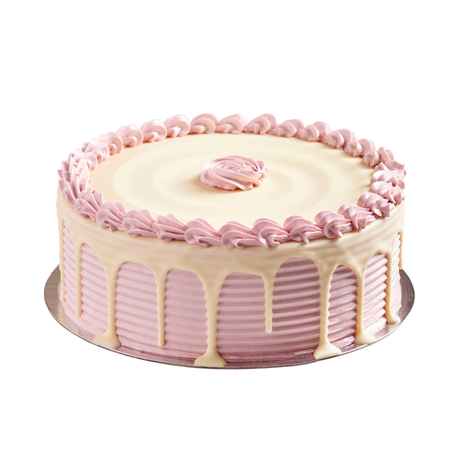 Large Vanilla Cake with Raspberry Buttercream