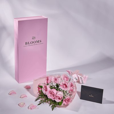 Mother’s Day 12 Stem Pink Rose Bouquet with Box, rose gift, rose, mothers day gift, mothers day, Toronto delivery