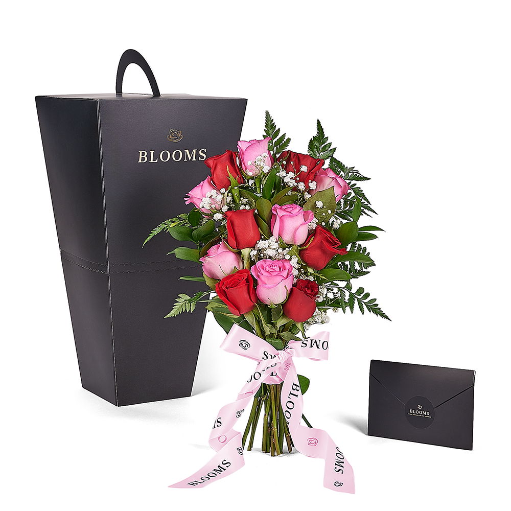 Mother’s Day 12 Stem Red & Pink Bouquet, rose gift, rose, mothers day gift, mothers day, Toronto delivery