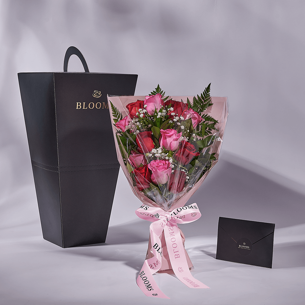 Mother’s Day 12 Stem Red & Pink Bouquet, rose gift, rose, mothers day gift, mothers day, Toronto delivery