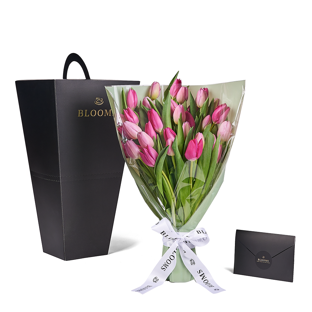 Mother’s Day Assorted Tulip Bouquet &amp; Box, tulip gift, tulip, flower gift, flower, seasonal flower gift, seasonal flower, mothers day gift, mothers day, Toronto delivery