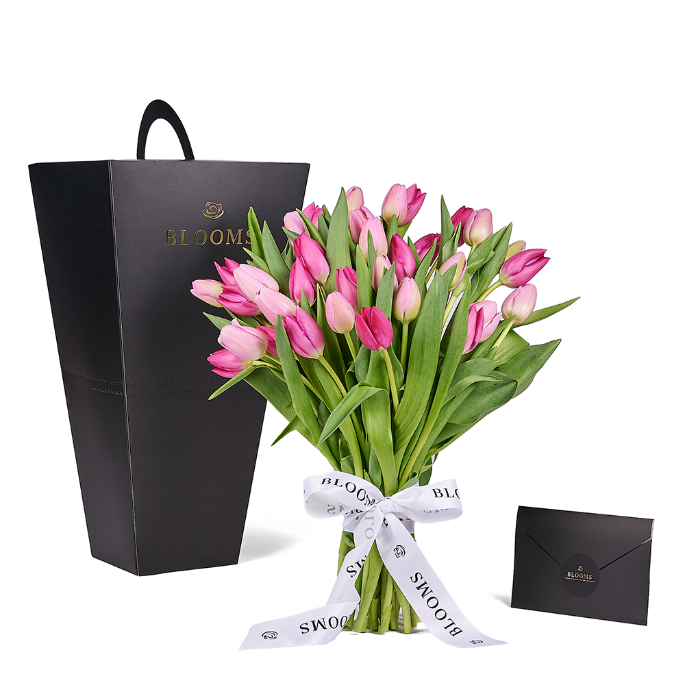 Mother’s Day Assorted Tulip Bouquet & Box, tulip gift, tulip, flower gift, flower, seasonal flower gift, seasonal flower, mothers day gift, mothers day, Toronto delivery