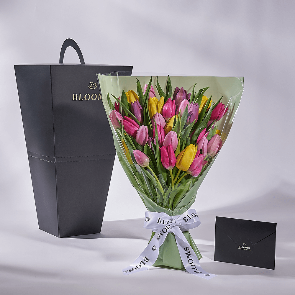 Spring Radiance Tulip Bouquet, tulip gift, tulip, flower gift, flower, seasonal flower gift, seasonal, Toronto delivery