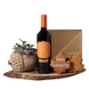 Thanksgiving Wine & Succulent Gift, wine gift, wine, thanksgiving gift, thanksgiving, plant gift, plant, gourmet gift, gourmet