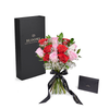 Valentine's Day 12 Stem Pink & Red Rose Bouquet With Designer Box, Toronto Same Day Flower Delivery, Valentine's Day gifts, roses