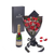 Valentine’s Day 12 Stem Red Rose Bouquet With Box & Champagne