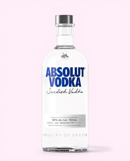 Absolut Vodka 750ml bottle included with liquor gift