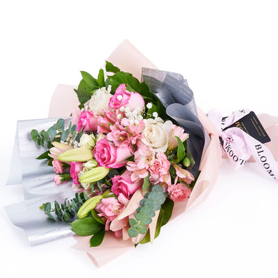 Pastel Dreams 12 Stems Mixed Roses - Mother's Day - Rose Bouquet Gift - Same Day Toronto Delivery