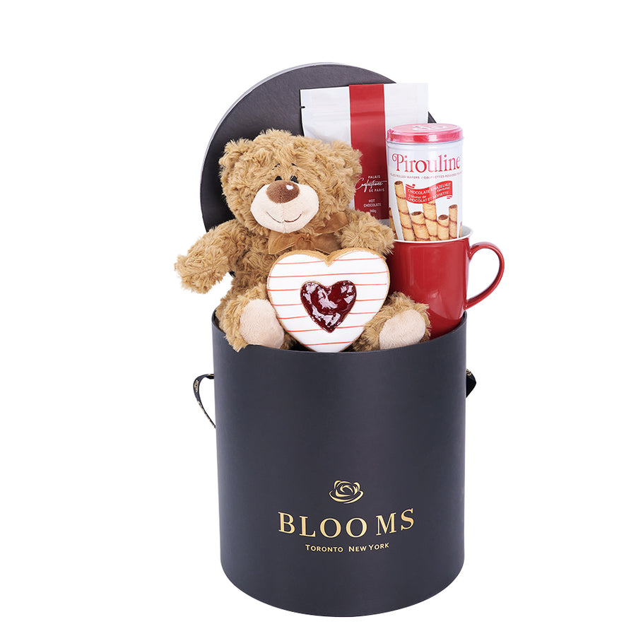 Mother’s Day Hot Chocolate & Teddy Gift Box – Mother’s Day Gift Baskets – Same Day Toronto delivery