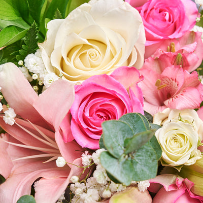 Pastel Dreams 12 Stems Mixed Roses - Mother's Day - Rose Bouquet Gift - Same Day Toronto Delivery