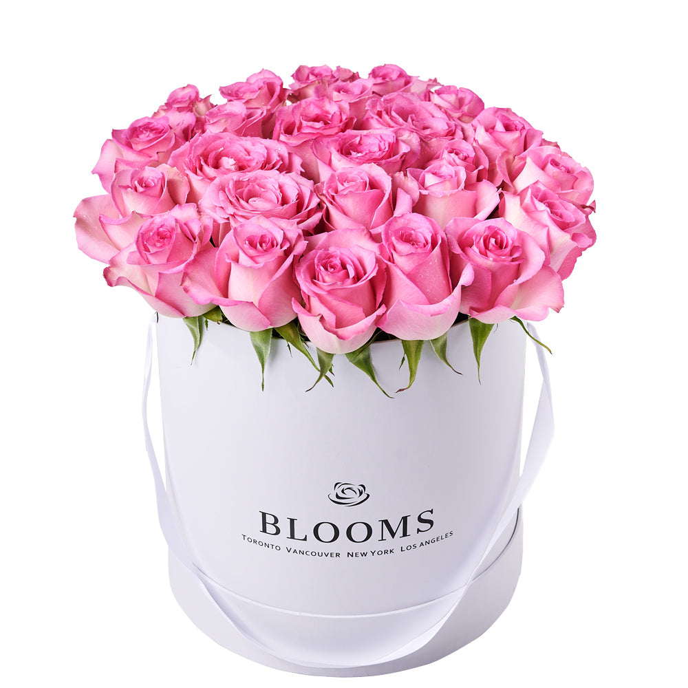 Luxe Pink Rose Gift Box, gift baskets, floral gifts, mother’s day gifts