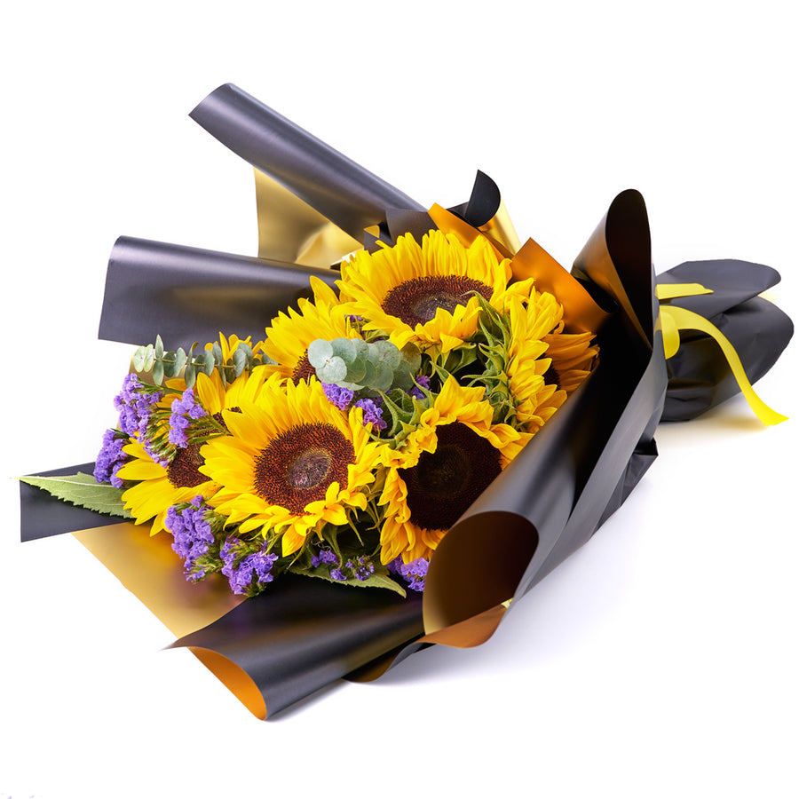 Golden Grace Sunflower Bouquet, assorted flowers bouquet, sunflowers, bouquet delivery canada, toronto