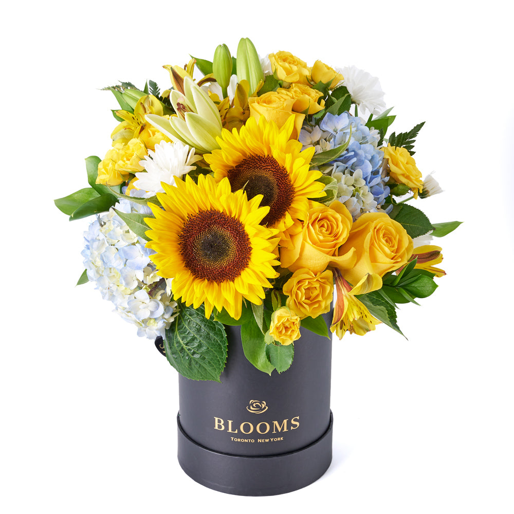 Crowning Glory Sunflower Arrangement, mixed flower assortment, sunflower assortment, sunflower arrangement delivery canada, toronto