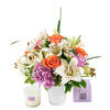 Heavenly Scents Flowers & Candle Gift - Mixed Flower and Candle Set - Same Day Toronto Delivery