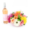 Celebrating Her Flowers & Wine Gift - Champaigne Gift Set - Toronto Delivery