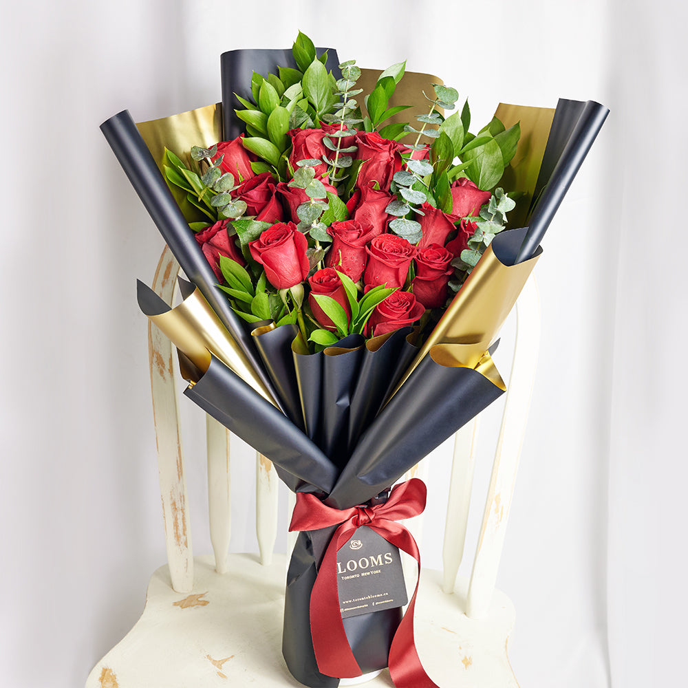 Red rose bouquet. Same Day Toronto Delivery