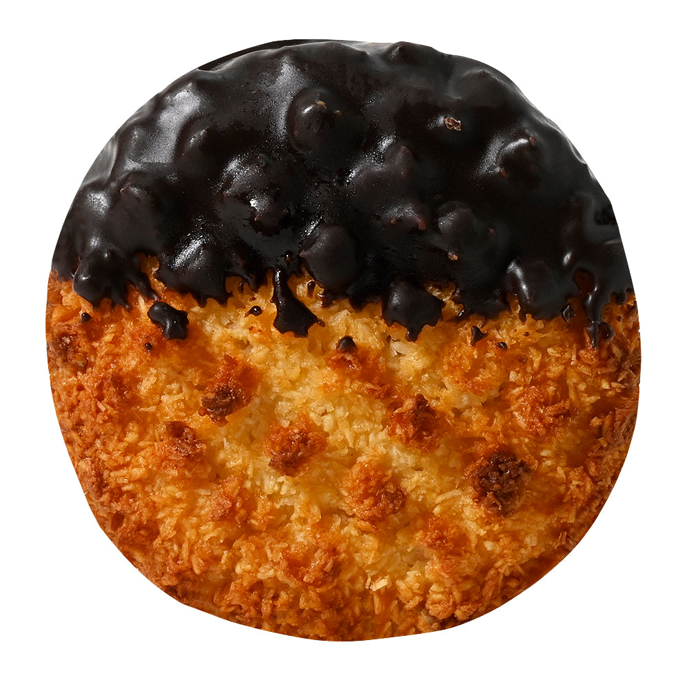 Chocolate Dipped Macaroon Cookie