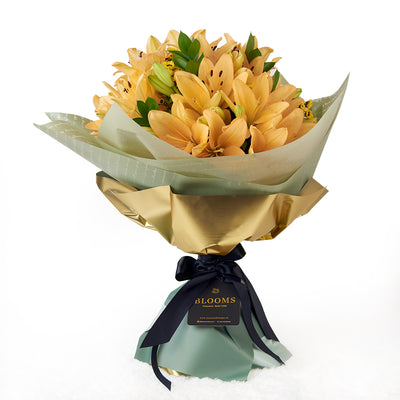 Toronto Same Day Flower Delivery - Toronto Flower Gifts - Amber Celebration Lily Bouquet