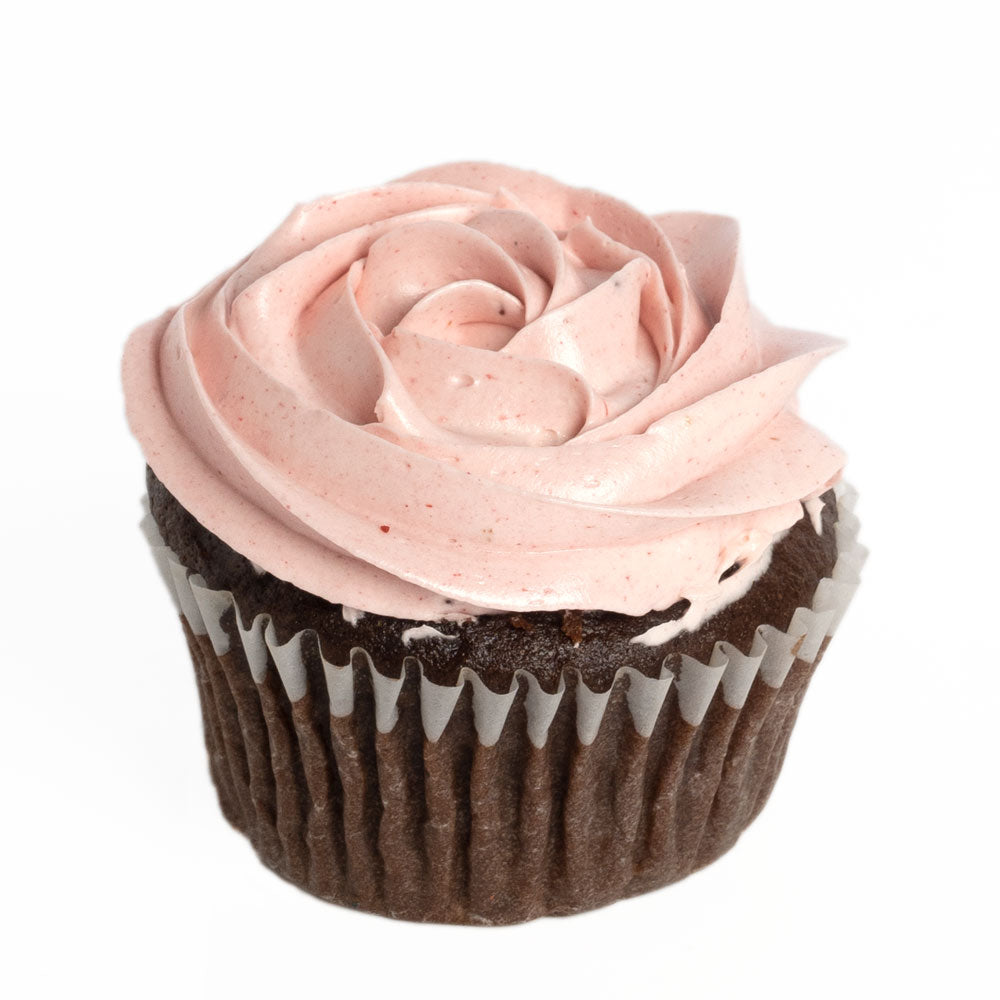 chocolate &amp; Strawberry Buttercream Cupcakes - Baked Goods - Cupcake Gift - Same Day Toronto Delivery