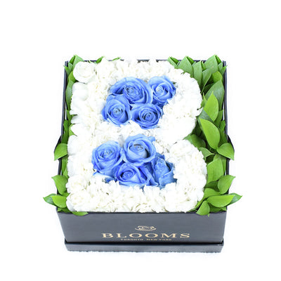 Welcome Baby Boy Flower Box - Baby Shower Floral Hat Box - Same Day Toronto Delivery