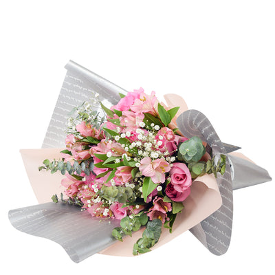 Blushing Notes Mixed Roses - Rose Bouquet Gift - Same Day Toronto Delivery