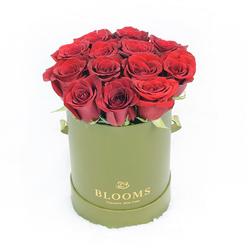 Red Rose &amp; Spring Green Gift Box