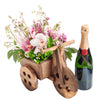 Dreaming of Tuscany Champagne & Flower Gift - Wine Gifts - Same Day Toronto Delivery