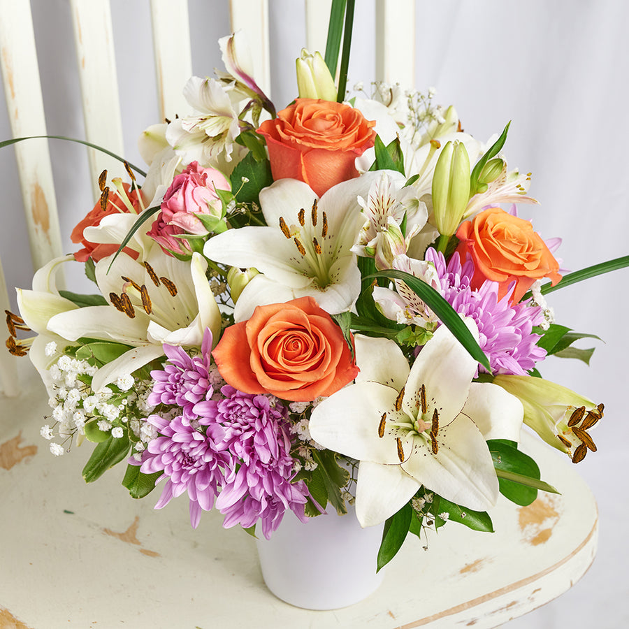 Heavenly Scents Flowers & Candle Gift - Mixed Flower and Candle Set - Same Day Toronto Delivery