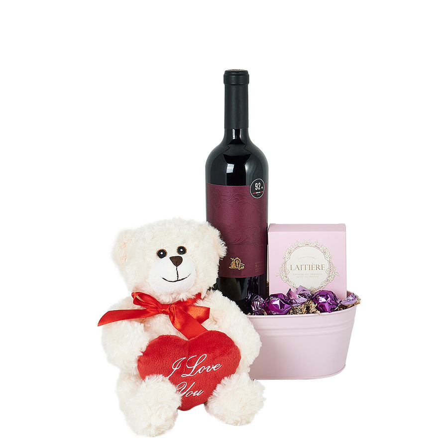 "I Love You" Wine Gift Basket