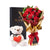 Valentine's Day 12 Stem Red Rose Bouquet With Box & Bear