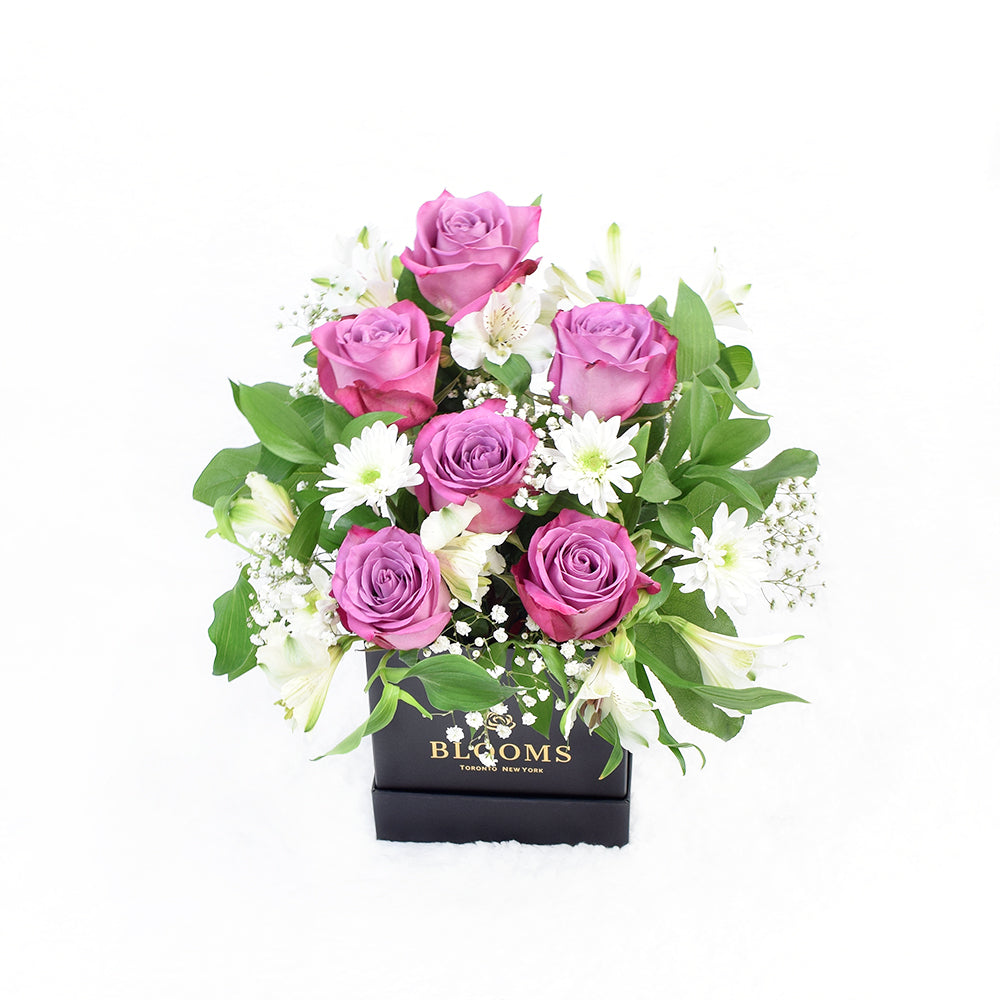 Livewire Lilies Chocolate Wine Flower Gift - Wine Gift Set - Same Day Toronto Delivery