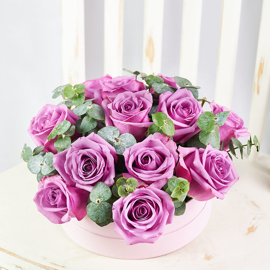 Luxe Passion Flower Box - Roses Hat Box Gift Set - Same Day Toronto Delivery